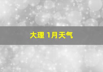 大理 1月天气